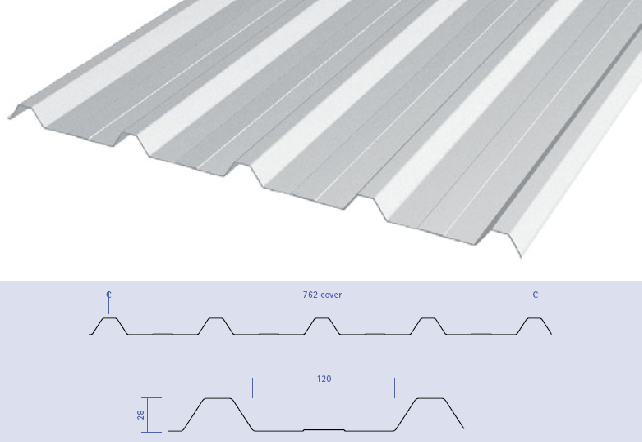 Picture of Steelclad Sheeting - 0.42mm BMT - Colorbond